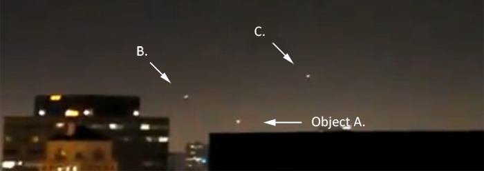 Helicopters investigates UFOs over Hollywood