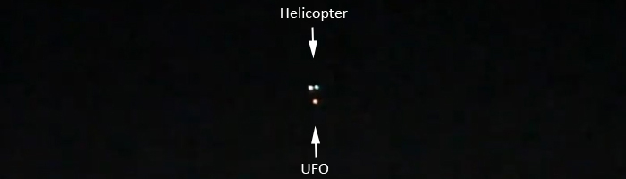 Helicopters investigates UFOs over Hollywood 